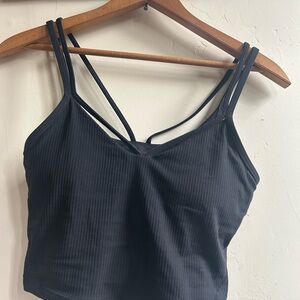 Lululemon Black Strappy Athletic Tank Top